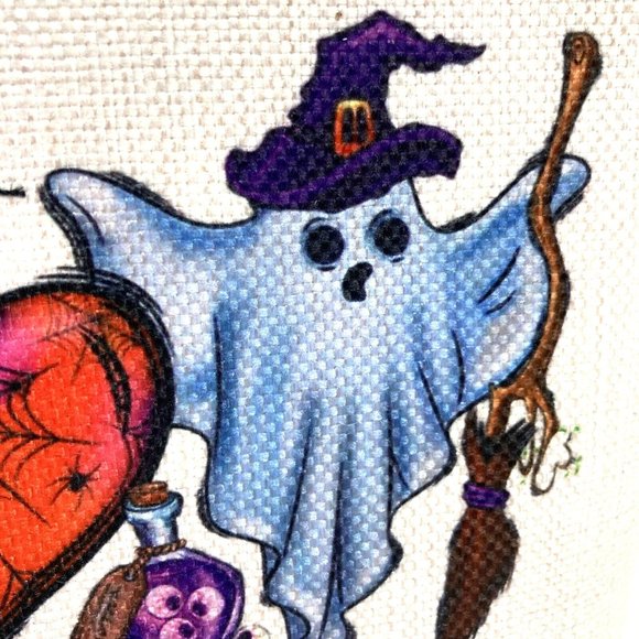 WZMPA Cosmetic Bag Peace Love Boo Halloween Makeup Pencil Case - Picture 4 of 11